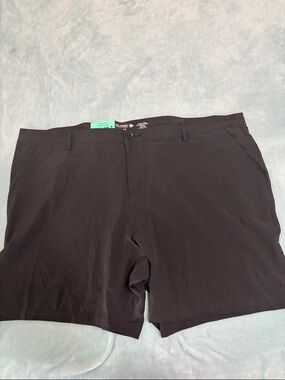 Reel Legends Black Flat-Front Performance Shorts